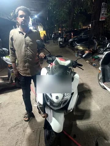 Zoop customer with their two-wheeler
